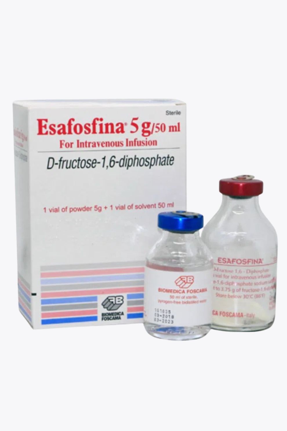 Esafosfina 5 g/50 ml Injektionsfläschchen zur intravenösen Anwendung