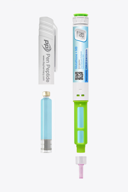 Glutathion + Methylenblau in Form eines Injektionspens zur subkutanen Anwendung