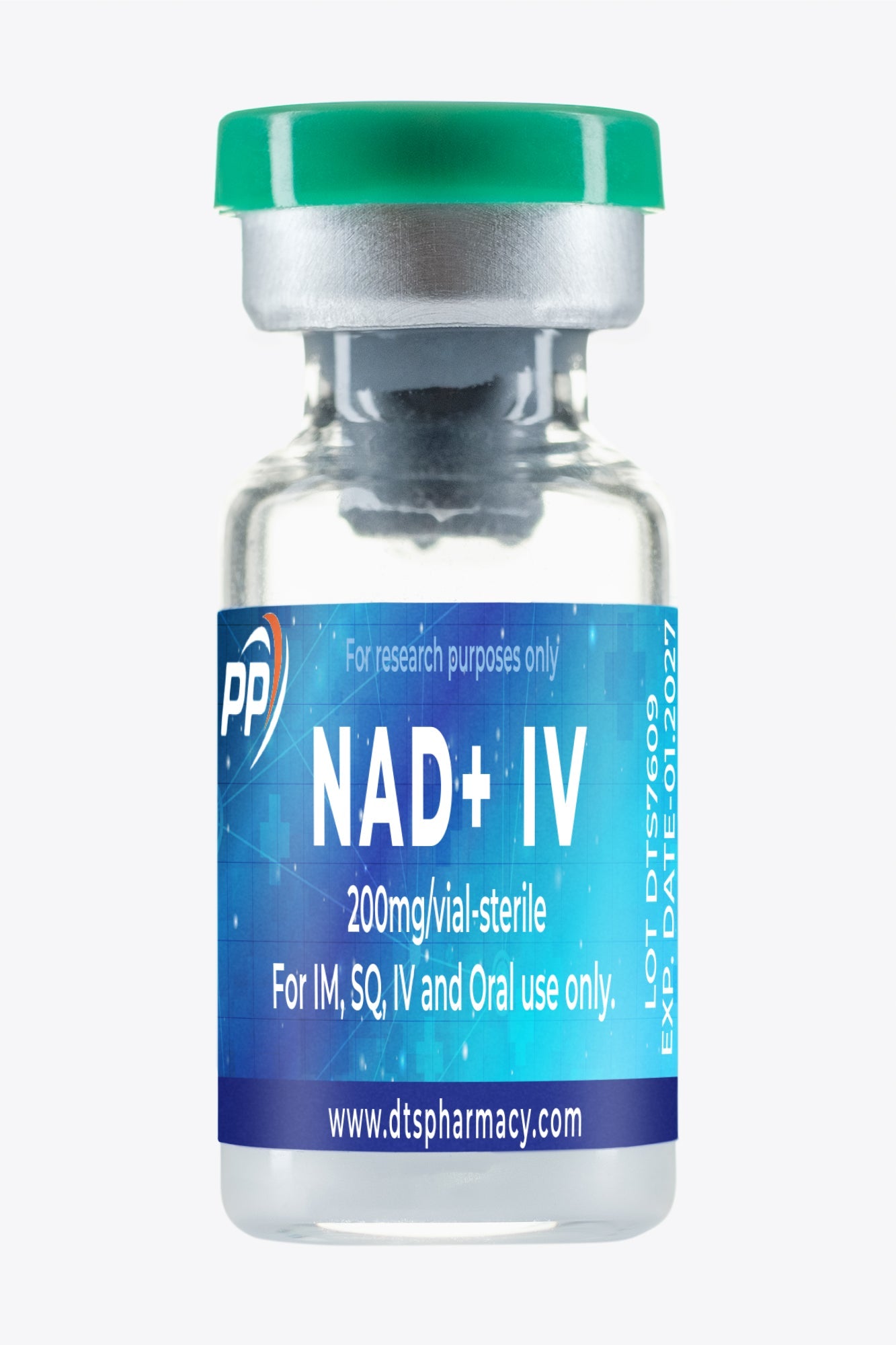 NAD+ IV 200 mg Injektionsfläschchen zur subkutanen, intravenösen und intramuskulären Anwendung