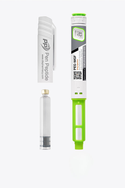 PEG-MGF in Form eines Injektionspens zur intramuskulären Anwendung