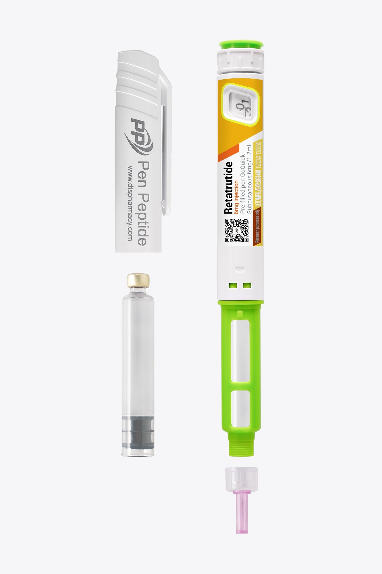 Retatrutide 6 mg in Form eines Injektionspens zur subkutanen Anwendung